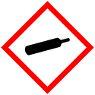 COSHH Hazard Symbols corrosive Gas Under Pressure