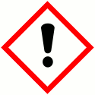 COSHH Hazard Symbols corrosive Exclamation Mark